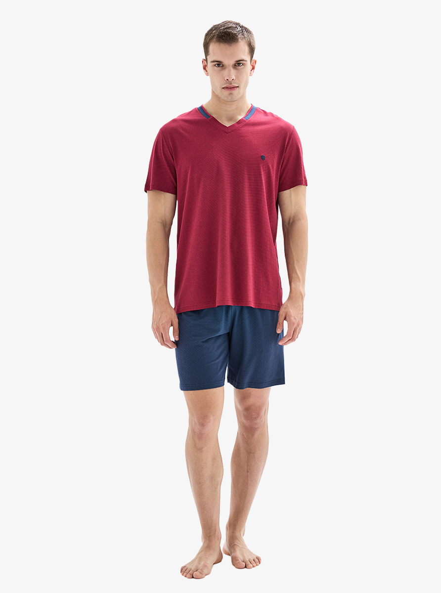 Erkek Pijama Takımı 40879 - Bordo - 1