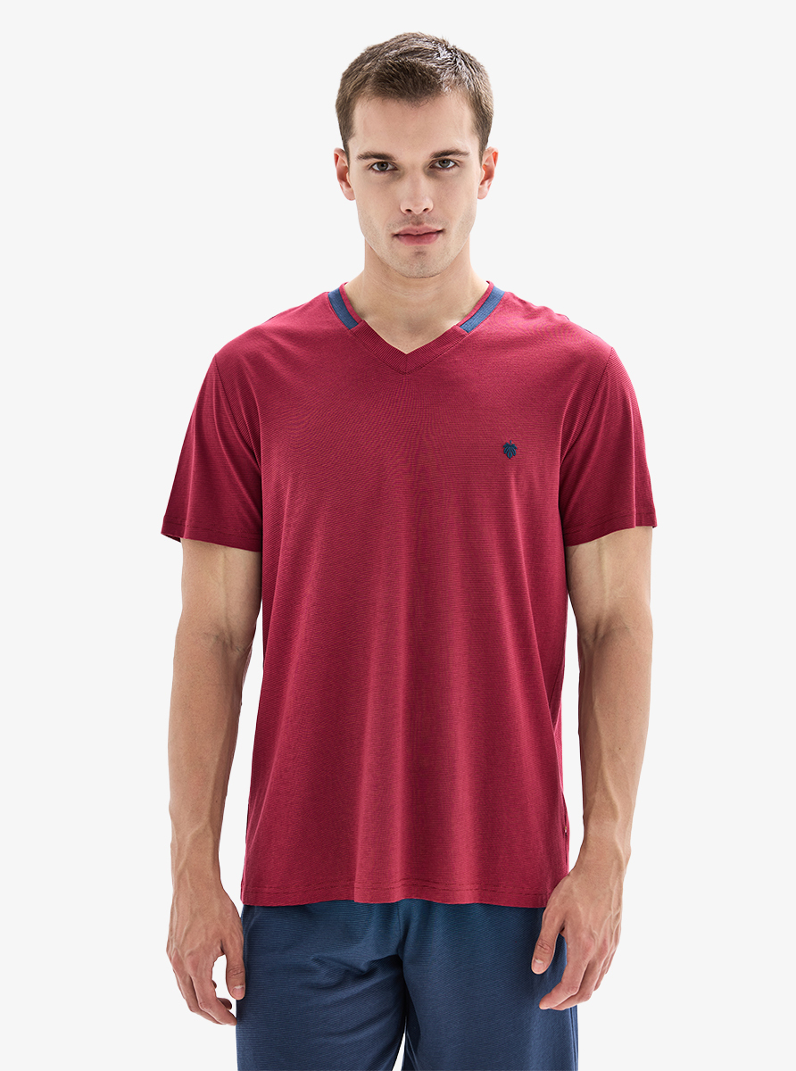 Erkek Pijama Takımı 40879 - Bordo - 3