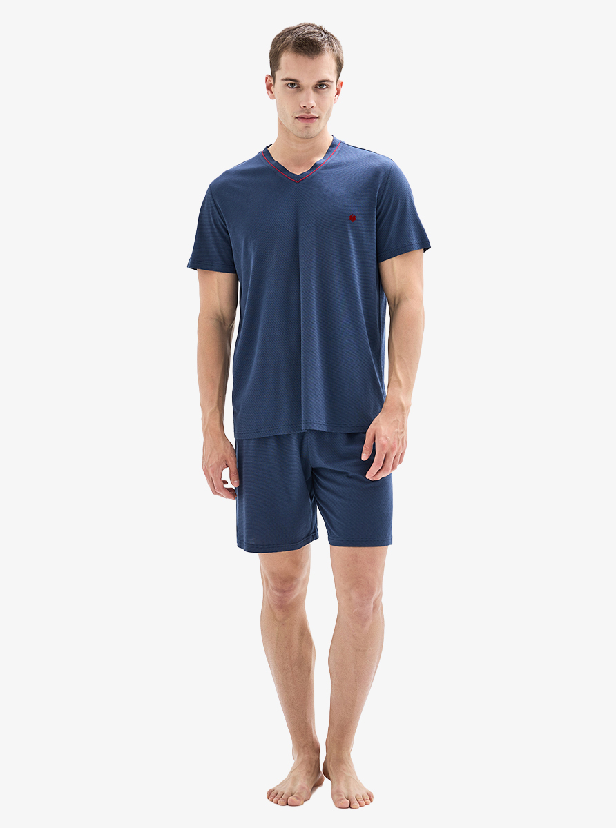 Erkek Pijama Takımı 40880 - Lacivert - 1