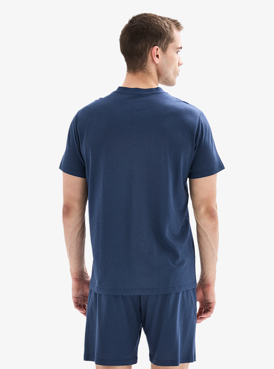 Erkek Pijama Takımı 40880 - Lacivert - 4