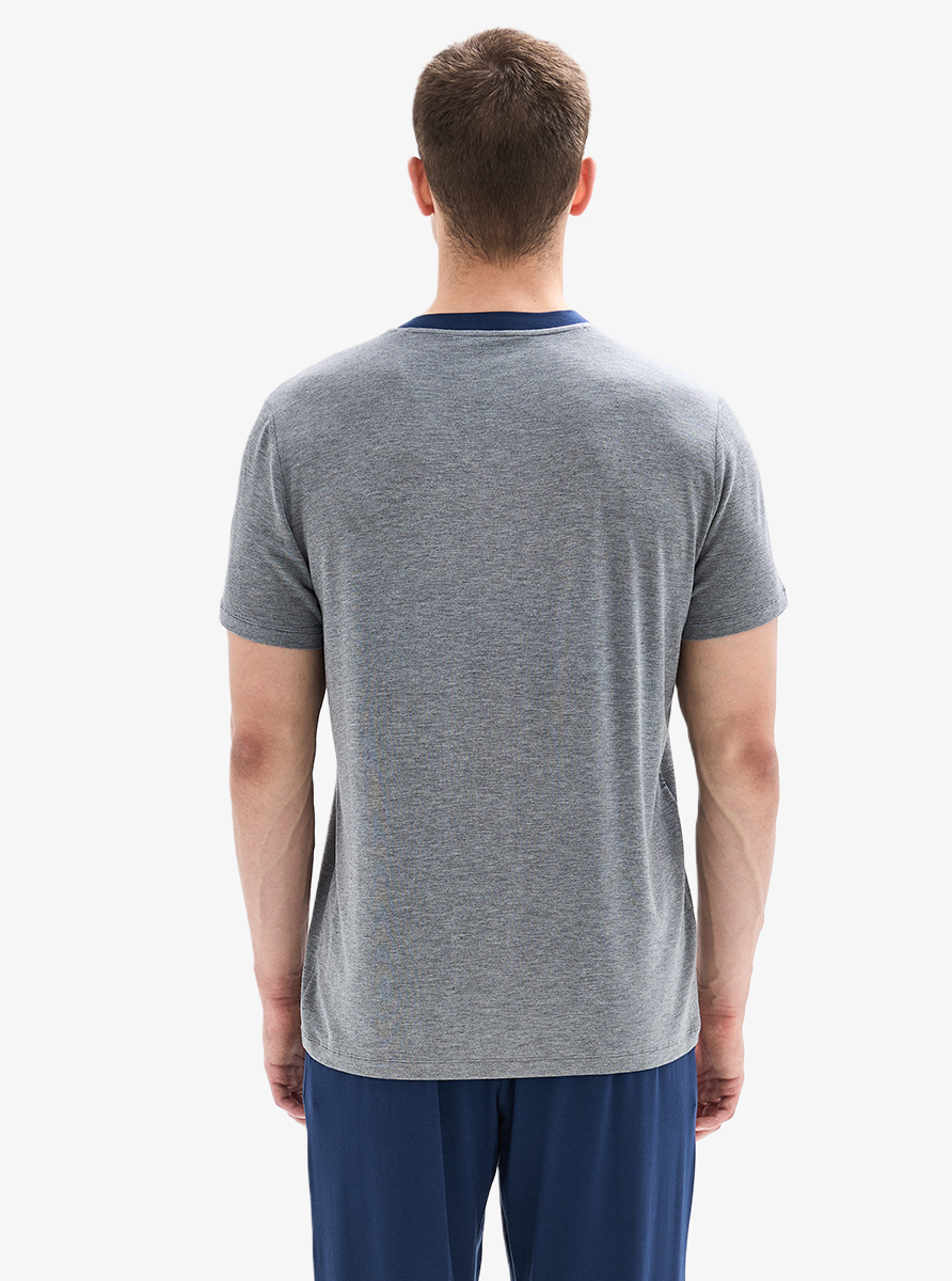 Erkek Pijama Takımı 40885 - Gri Melanj - 2