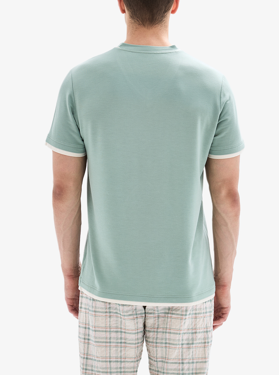 Erkek Pijama Takımı 40887 - Yeşil - 2