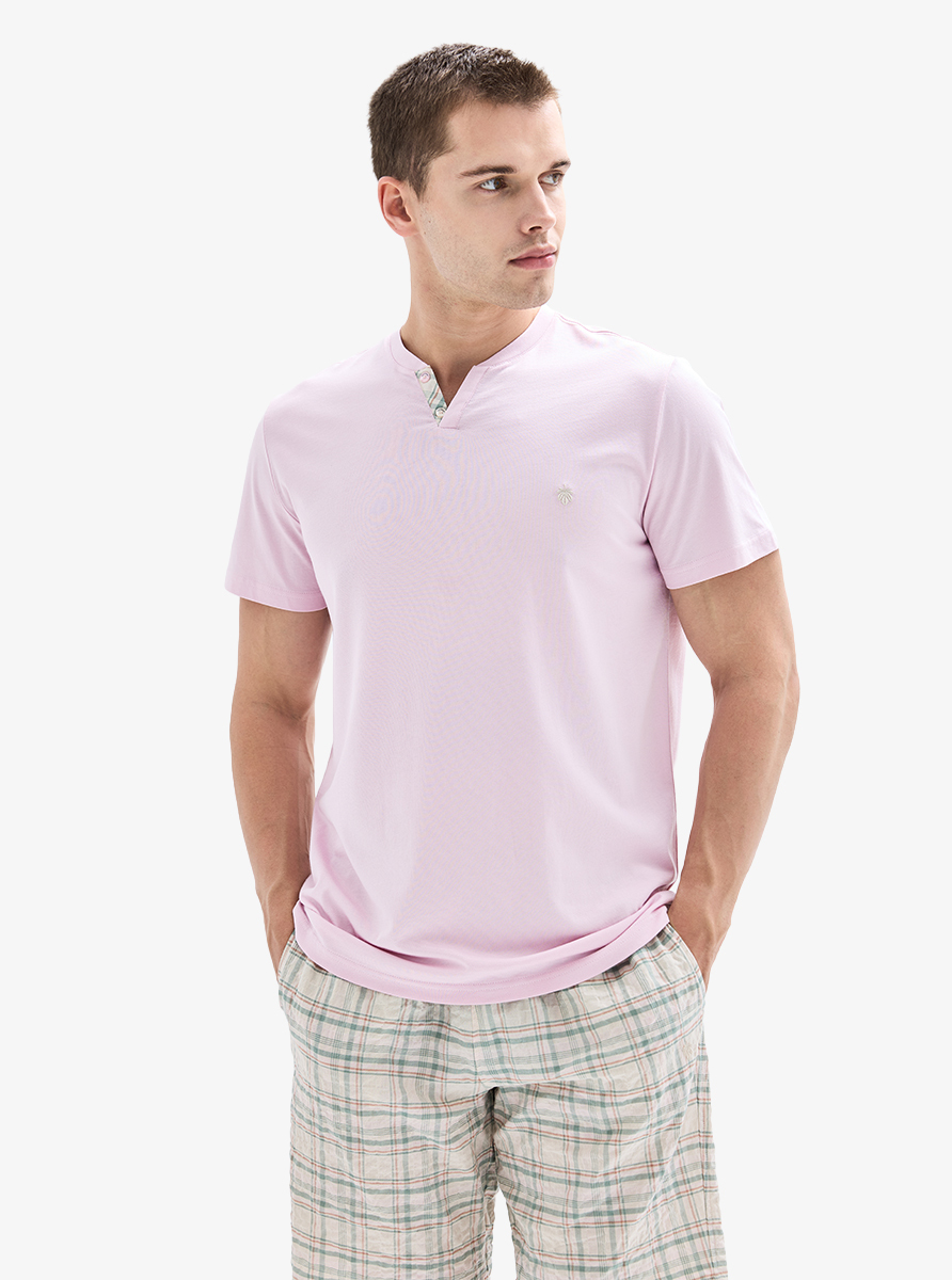 Erkek Pijama Takımı 40888 - Pembe