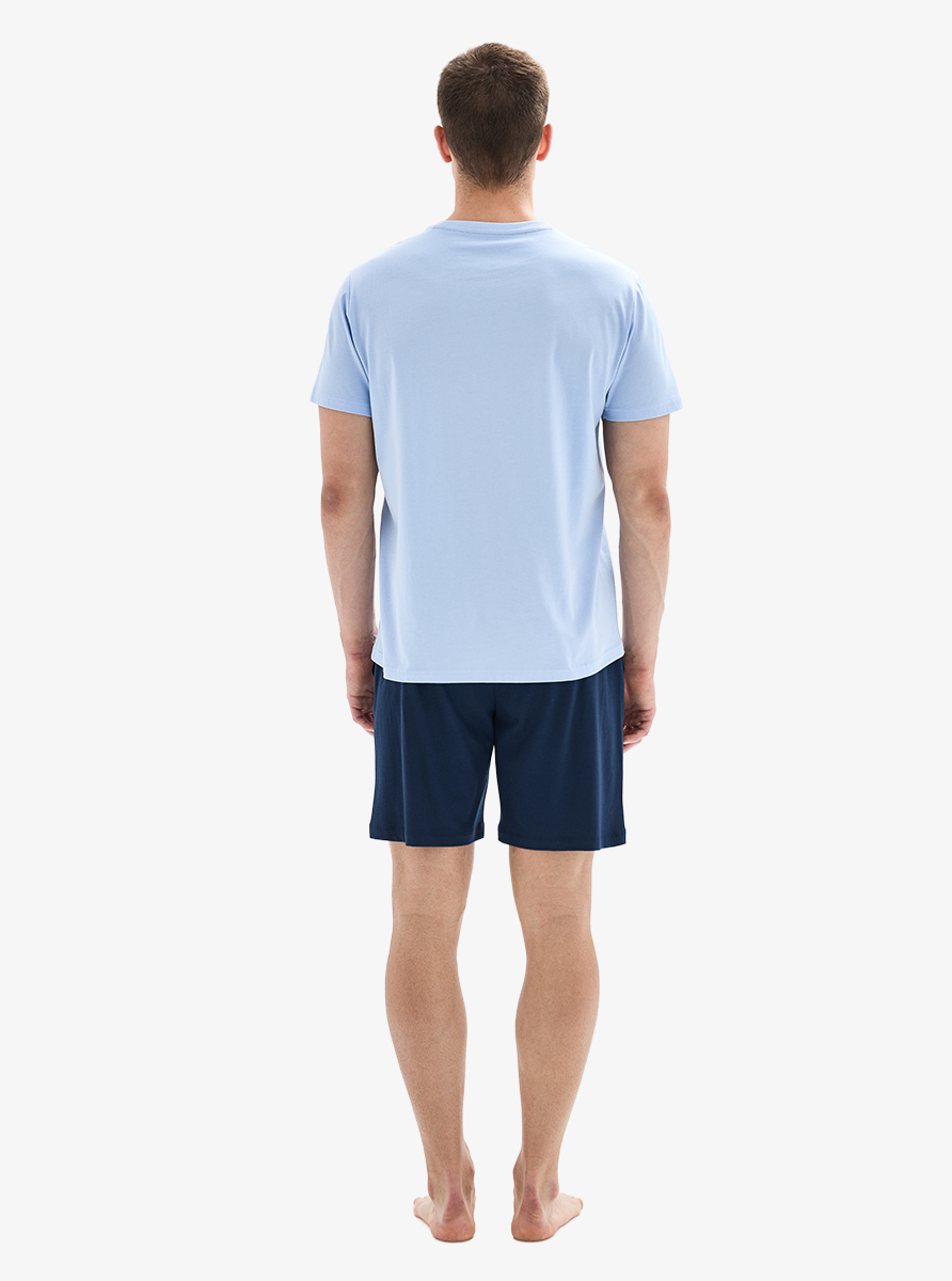 Erkek Pijama Takımı 40899 - Mavi - 4