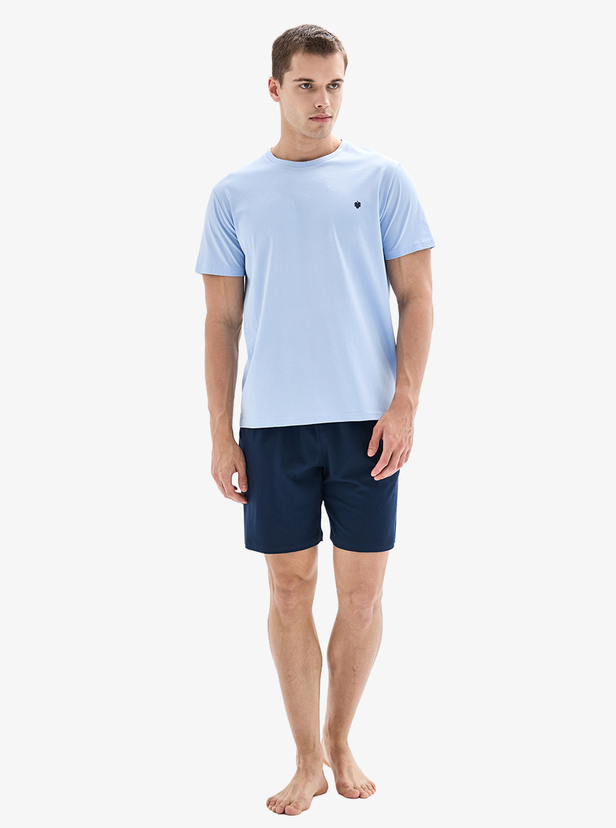 Erkek Pijama Takımı 40899 - Mavi - 3