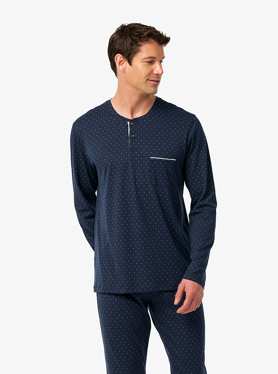 Erkek Pijama Takımı 40960 - Lacivert - 4