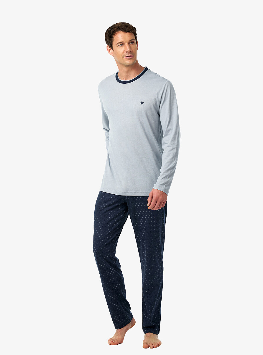 Erkek Pijama Takımı 40961 - Gri - 3