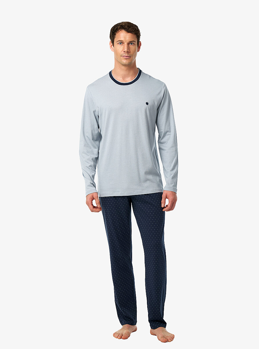 Erkek Pijama Takımı 40961 - Gri
