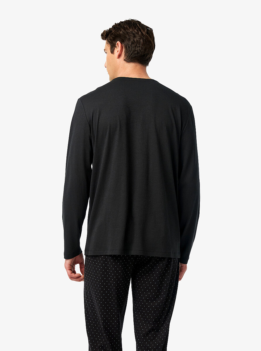 Erkek Pijama Takımı 40966 - Siyah - 5