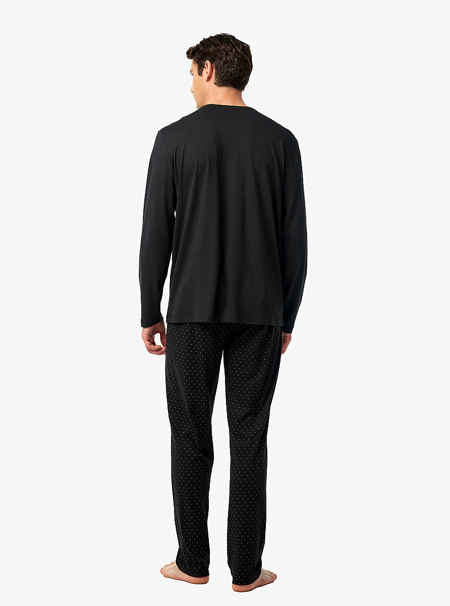 Erkek Pijama Takımı 40966 - Siyah - 2