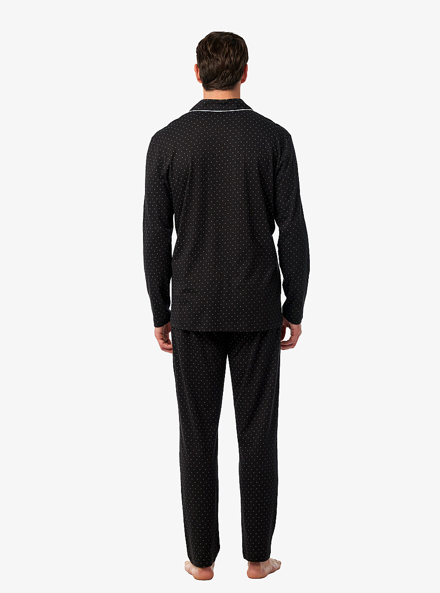 Erkek Pijama Takımı 40967 - Siyah - 3