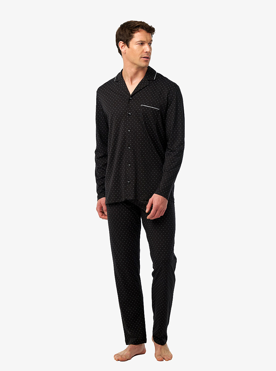 Erkek Pijama Takımı 40967 - Siyah