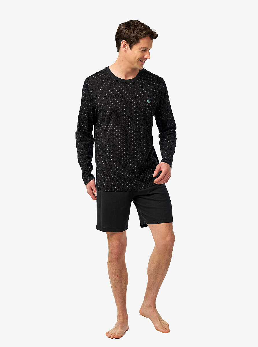 Erkek Pijama Takımı 40968 - Siyah - Blackspade