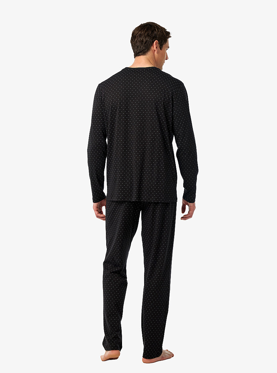 Erkek Pijama Takımı 40968 - Siyah - 6