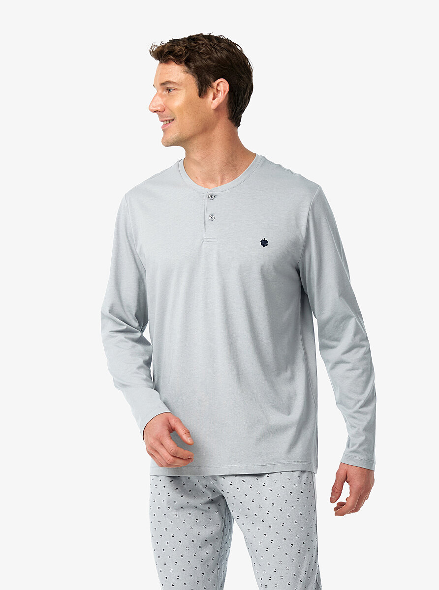 Erkek Pijama Takımı 40971 - Gri - 4