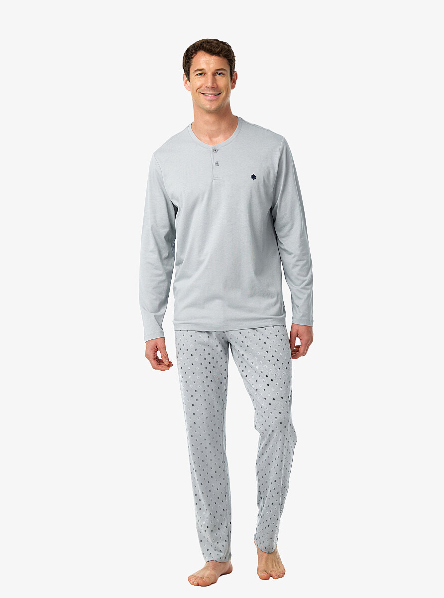 Erkek Pijama Takımı 40971 - Gri
