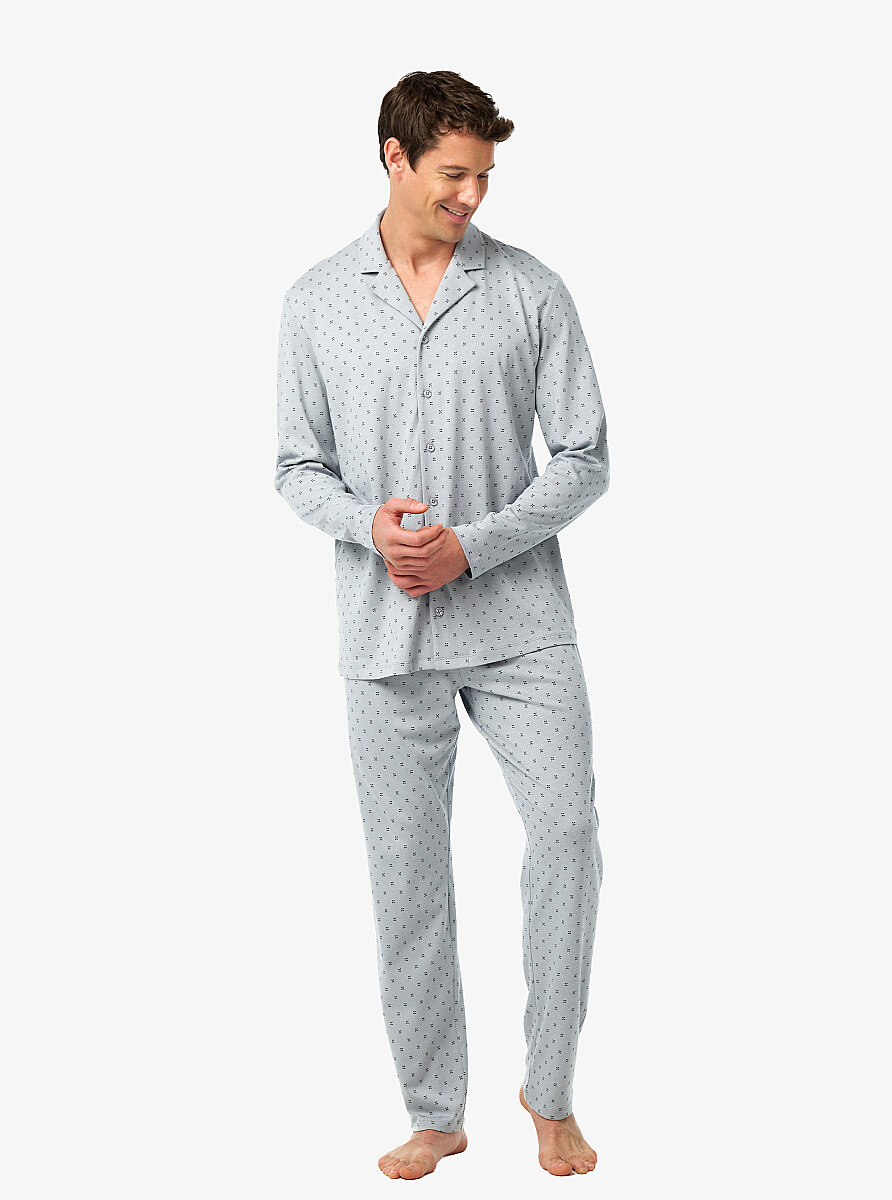 Erkek Pijama Takımı 40972 - Desenli - 4