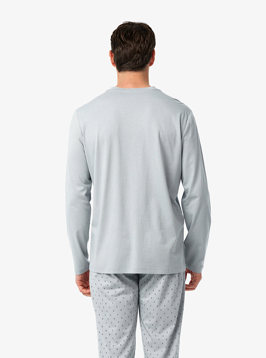 Erkek Pijama Takımı 40973 - Gri - 5
