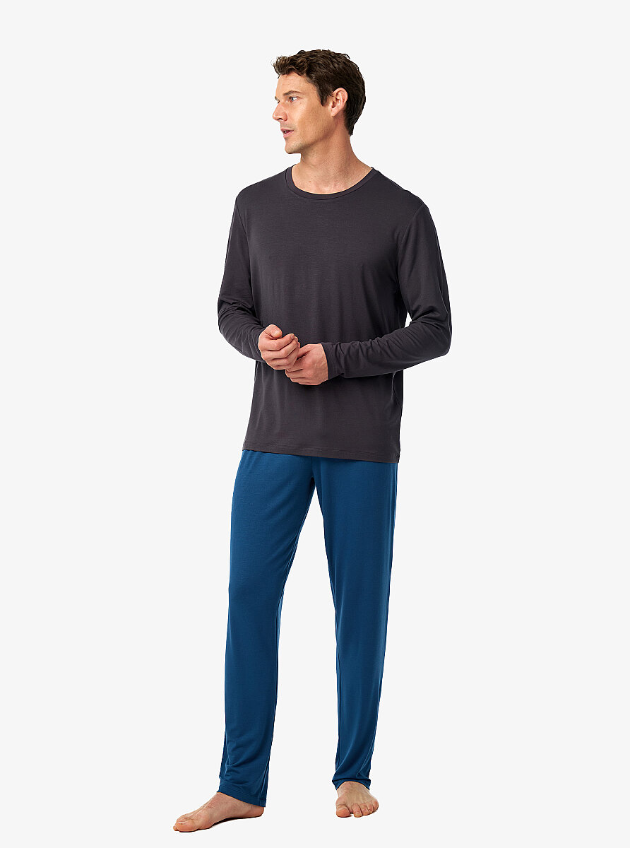 Erkek Pijama Takımı 40974 - Antrasit - 3