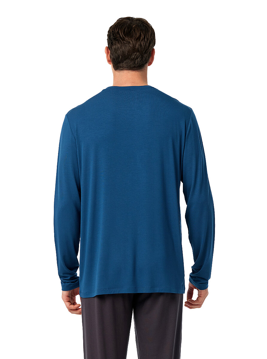 Erkek Pijama Takımı 40974 - Mavi - 5
