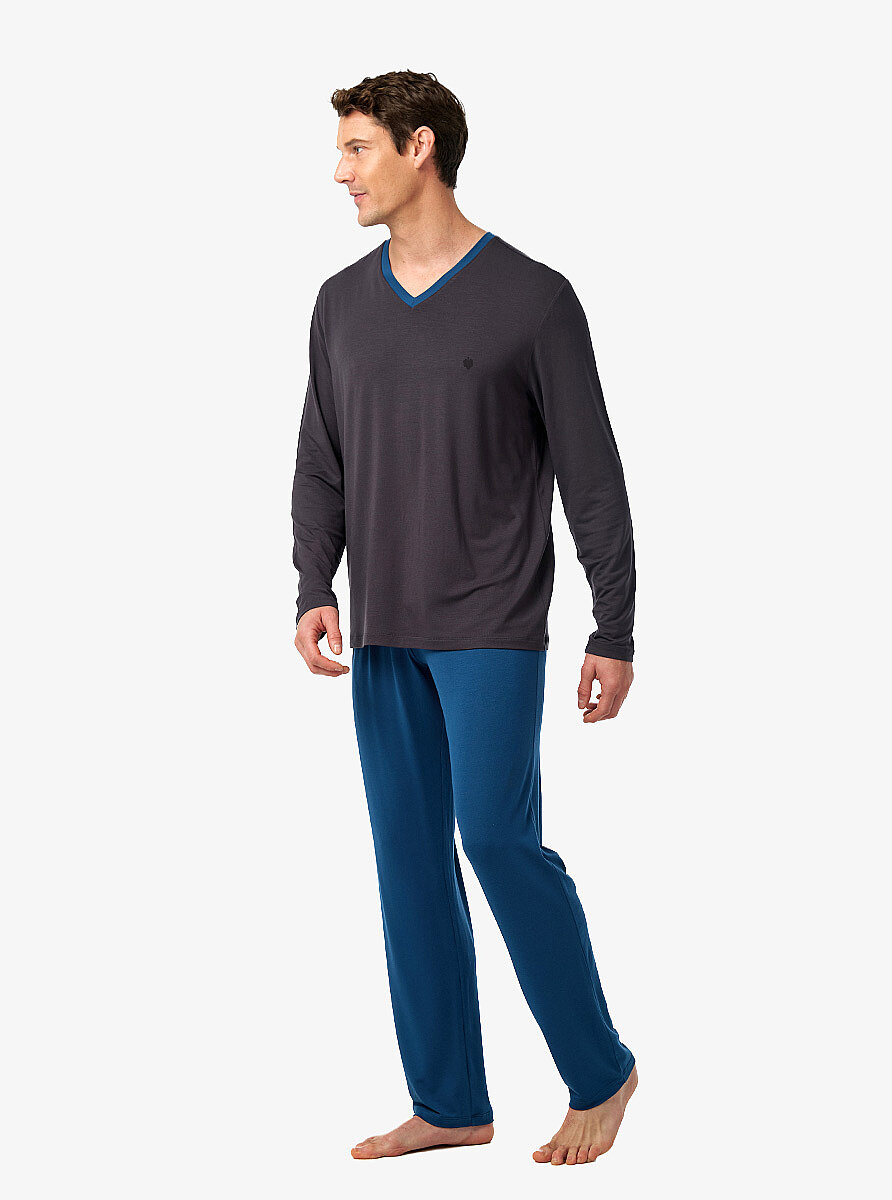 Erkek Pijama Takımı 40975 - Antrasit - 4