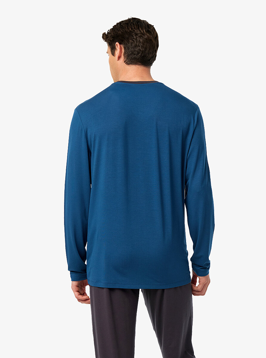 Erkek Pijama Takımı 40975 - Mavi - 6