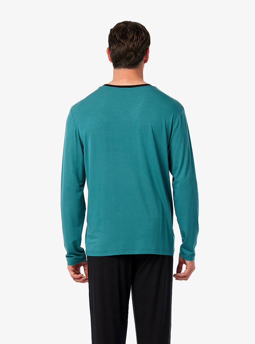 Erkek Pijama Takımı 40975 - Yeşil - 6