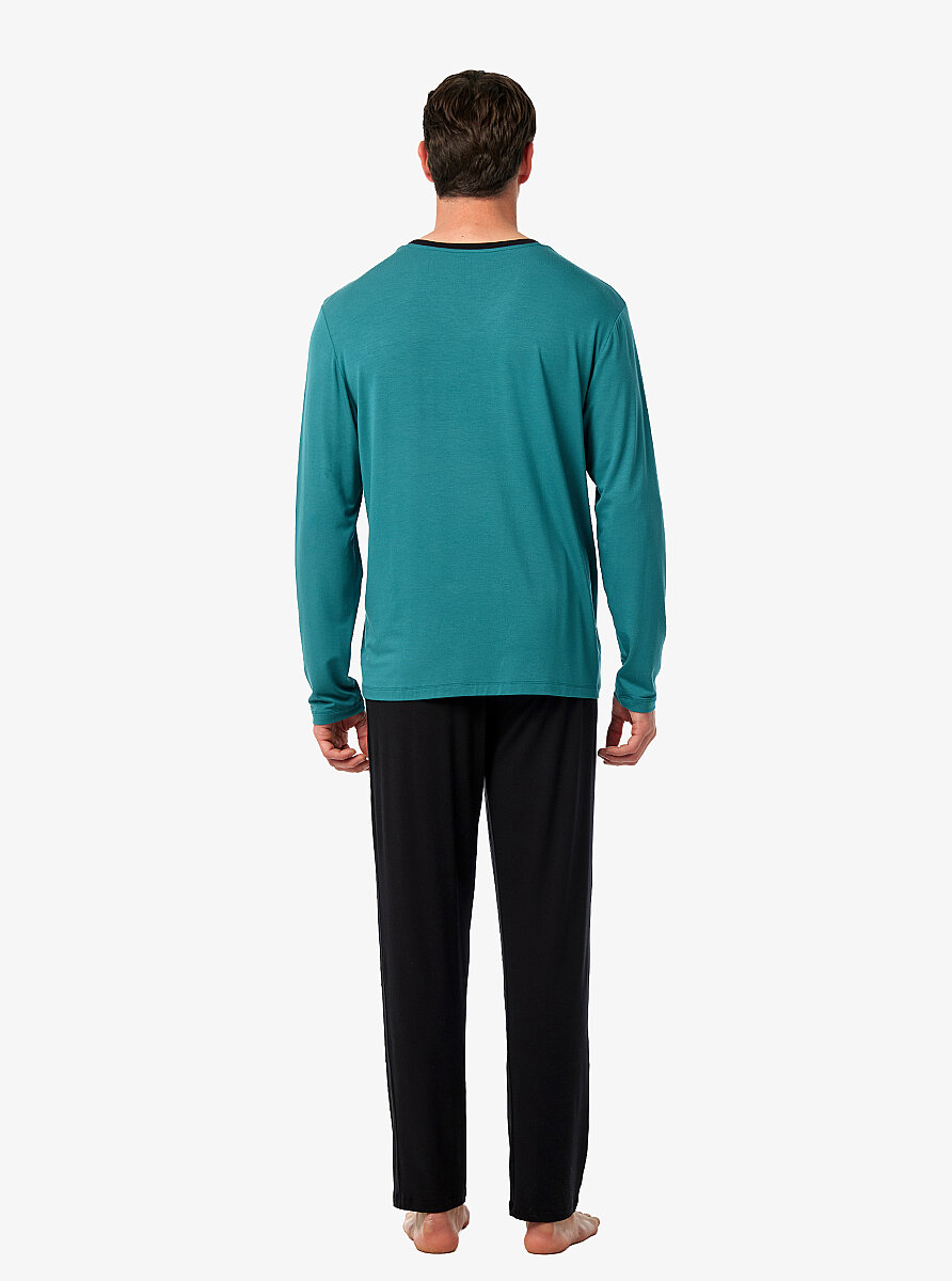 Erkek Pijama Takımı 40975 - Yeşil - 3