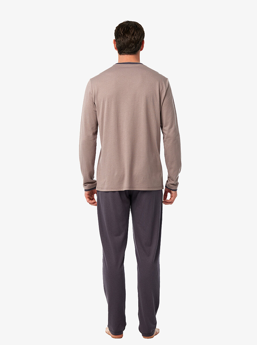 Erkek Pijama Takımı 40976 - Vizon - Blackspade (1)