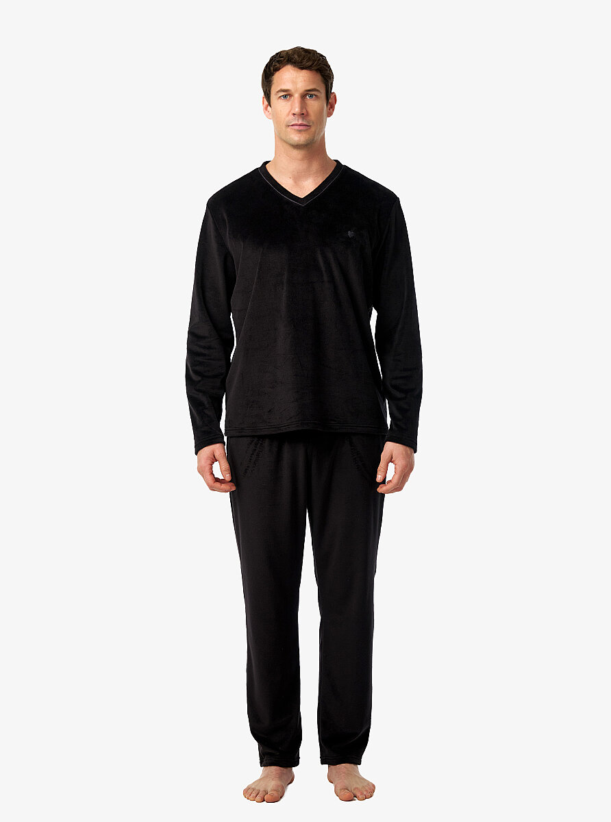 Erkek Pijama Takımı 40982 - Siyah - 3