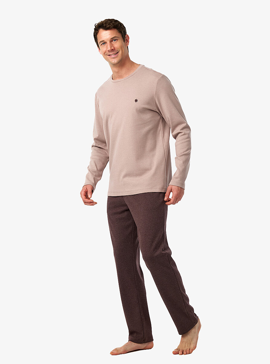 Erkek Pijama Takımı 40990 - Pembe