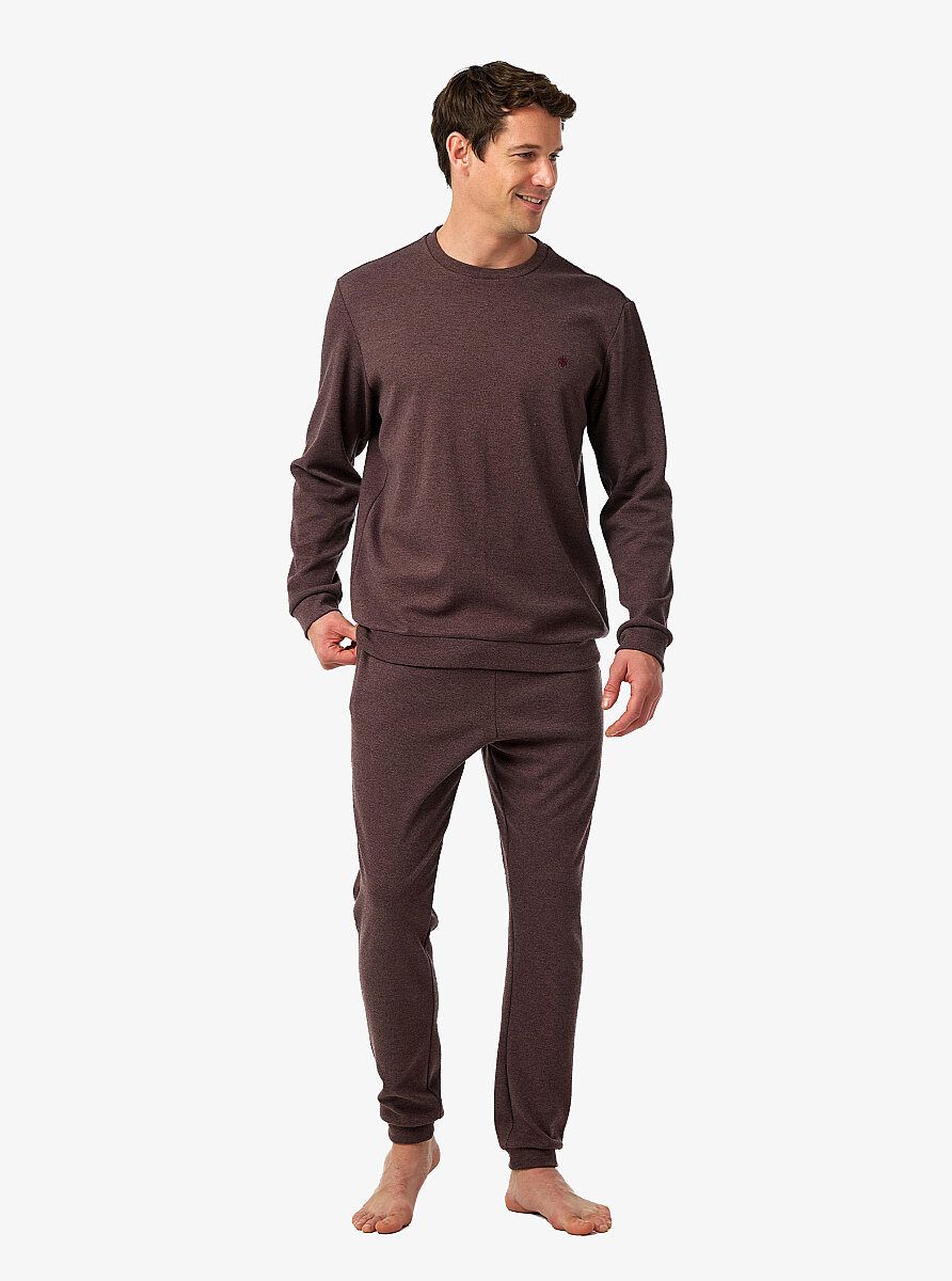Erkek Pijama Takımı 40991 - Mürdüm - 3