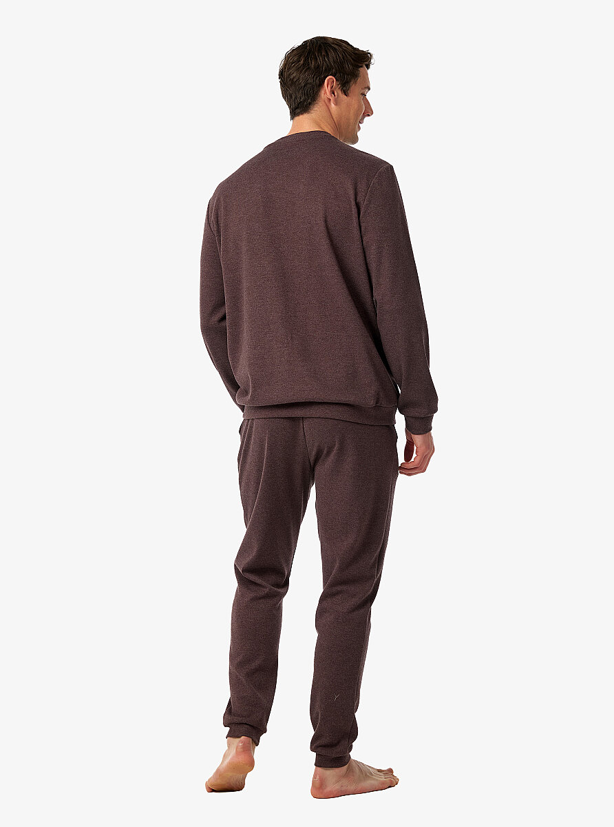 Erkek Pijama Takımı 40991 - Mürdüm - 4