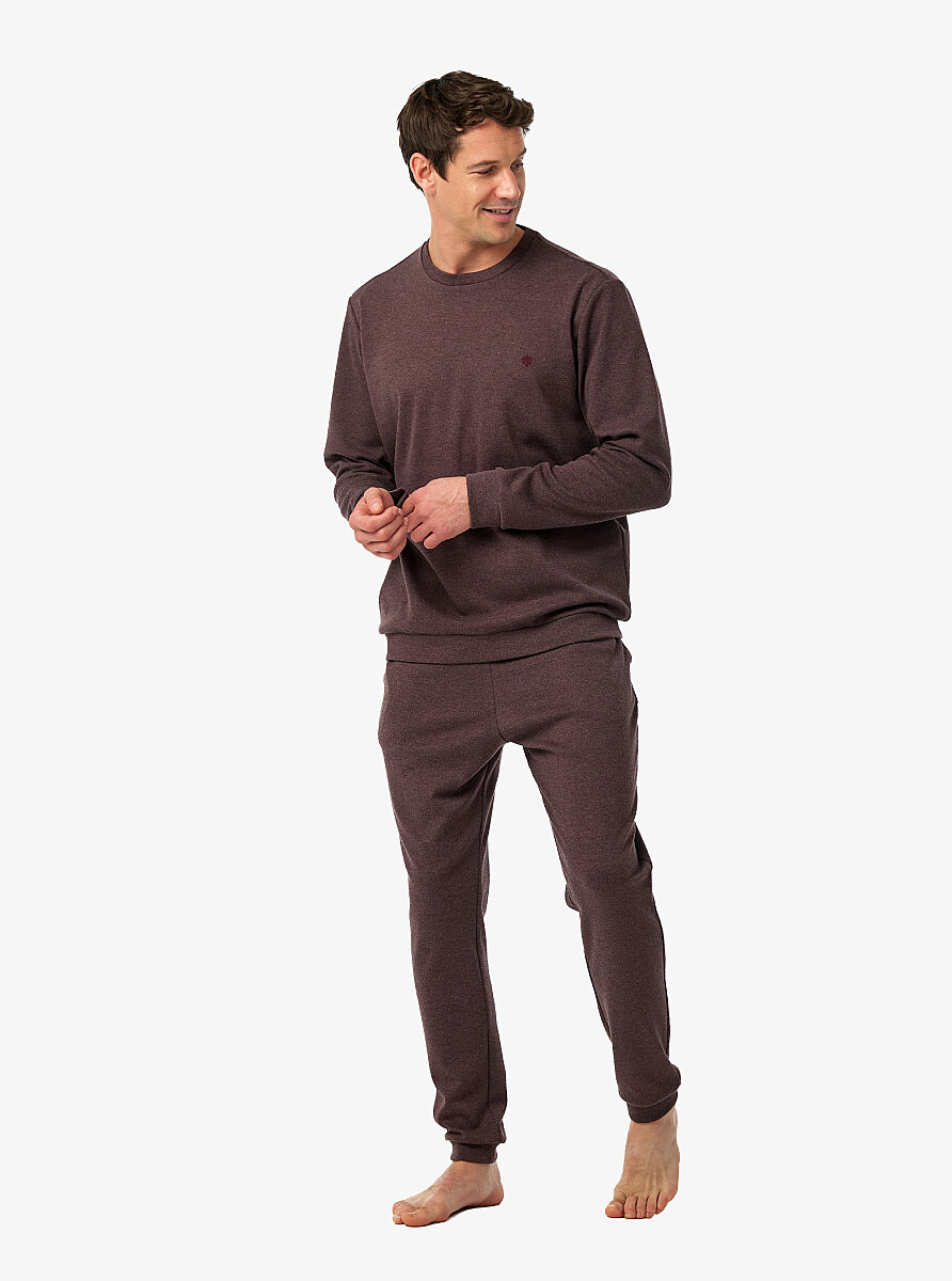 Erkek Pijama Takımı 40991 - Mürdüm - 5