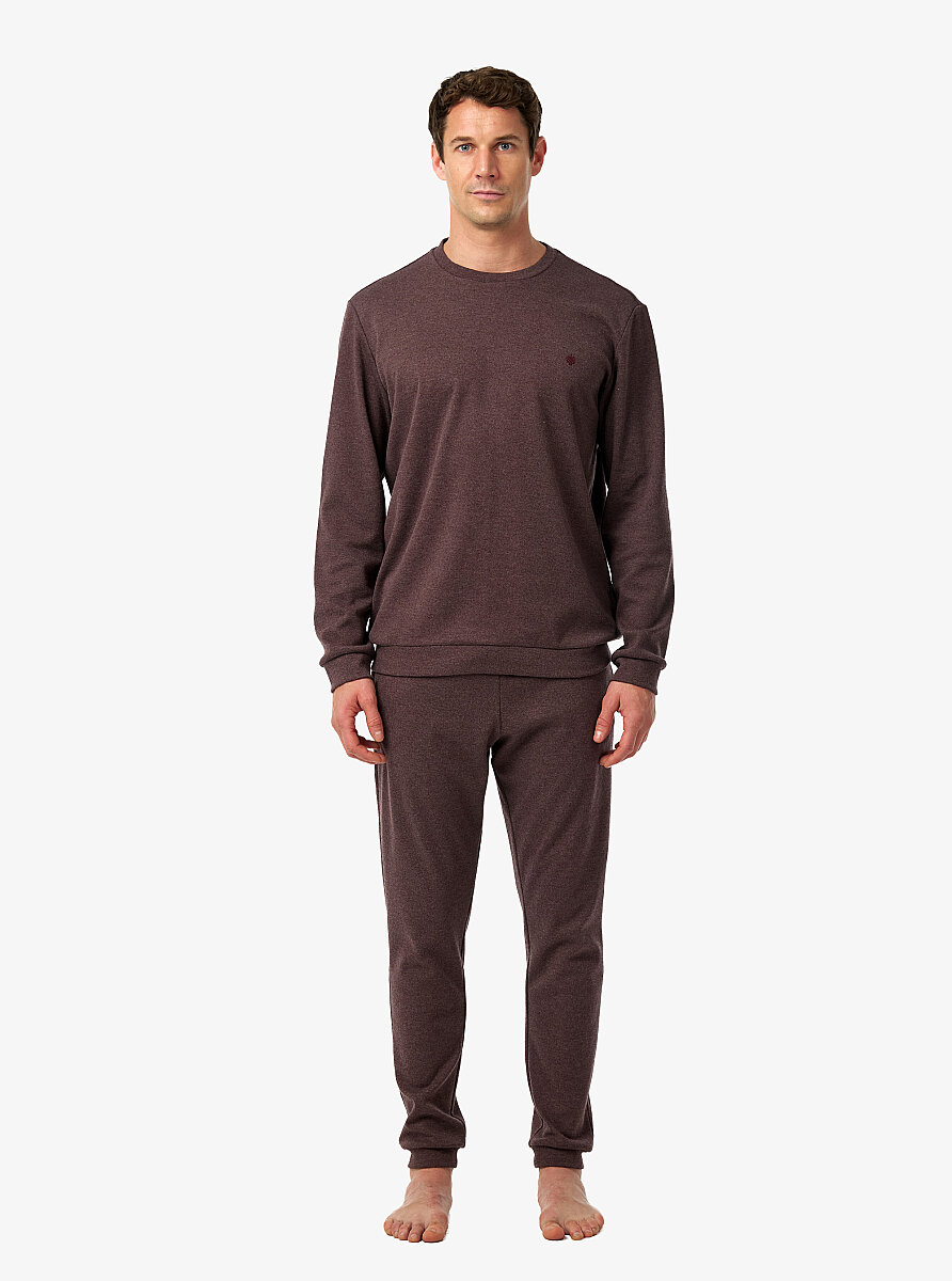 Erkek Pijama Takımı 40991 - Mürdüm - 6