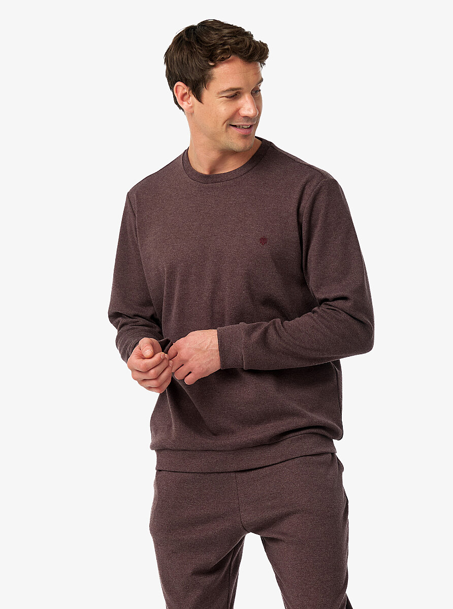 Erkek Pijama Takımı 40991 - Mürdüm - 1