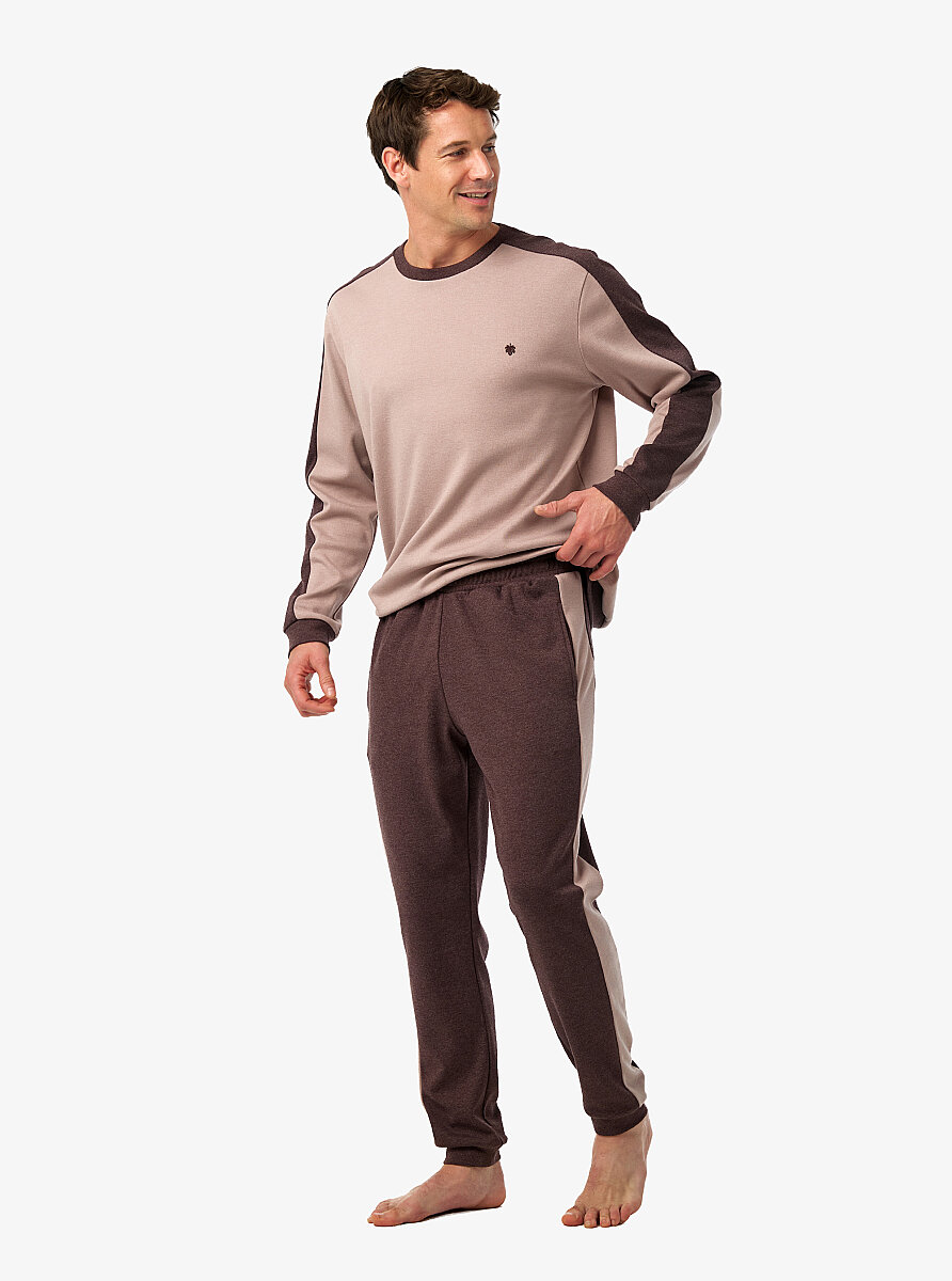 Erkek Pijama Takımı 40992 - Pembe - 3