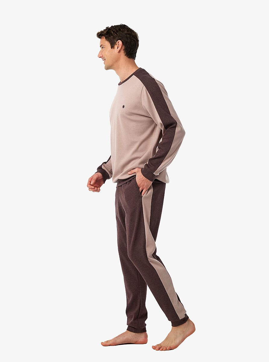 Erkek Pijama Takımı 40992 - Pembe - 5