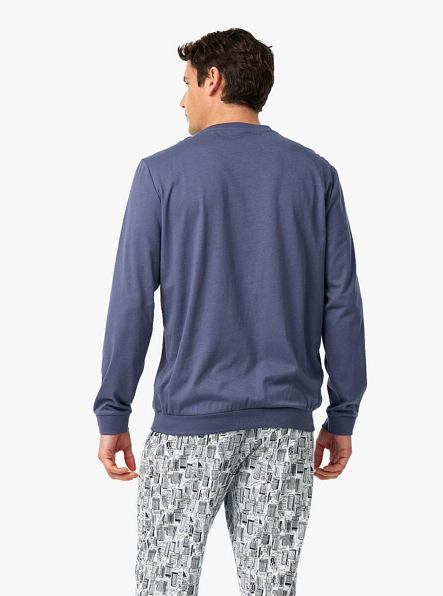 Erkek Pijama Takımı 40995 - İndigo - Blackspade (1)