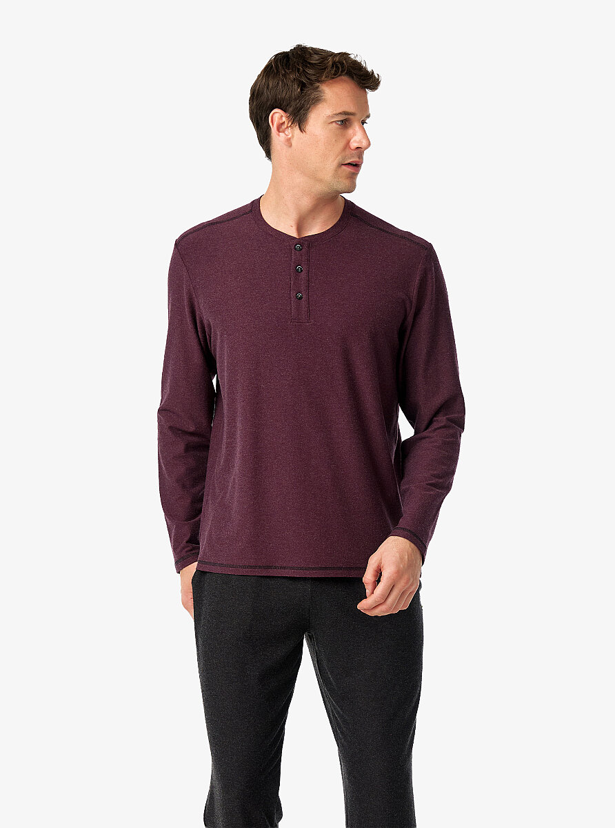 Erkek Pijama Takımı 40997 - Mürdüm - 3