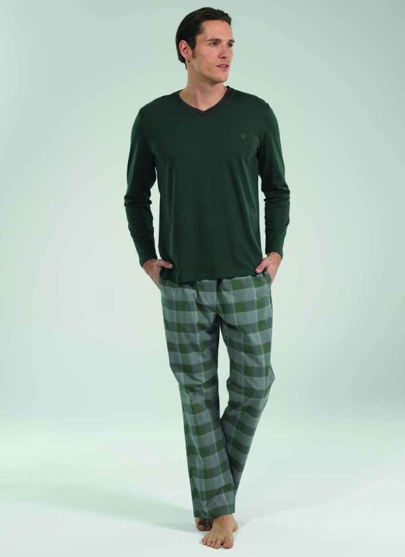 Erkek Pijama Takımı 7533 - Haki - 1