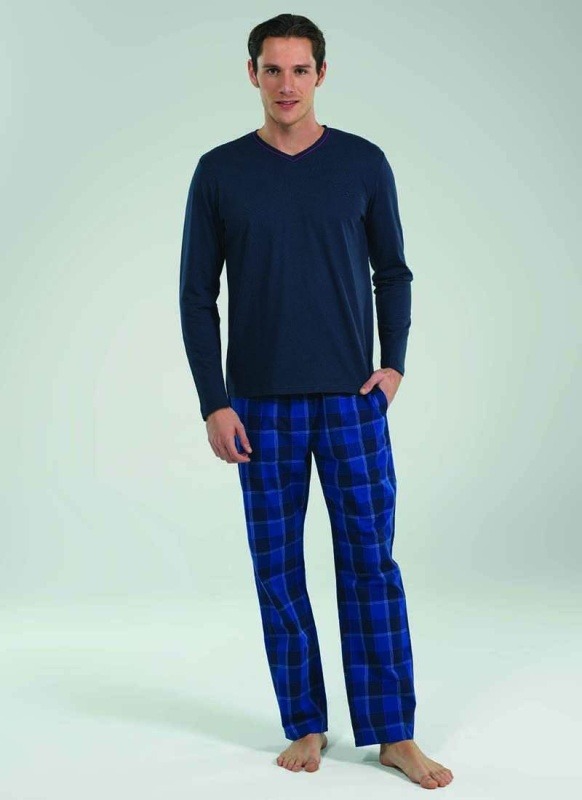 Erkek Pijama Takımı 7533 - Mavi - 1