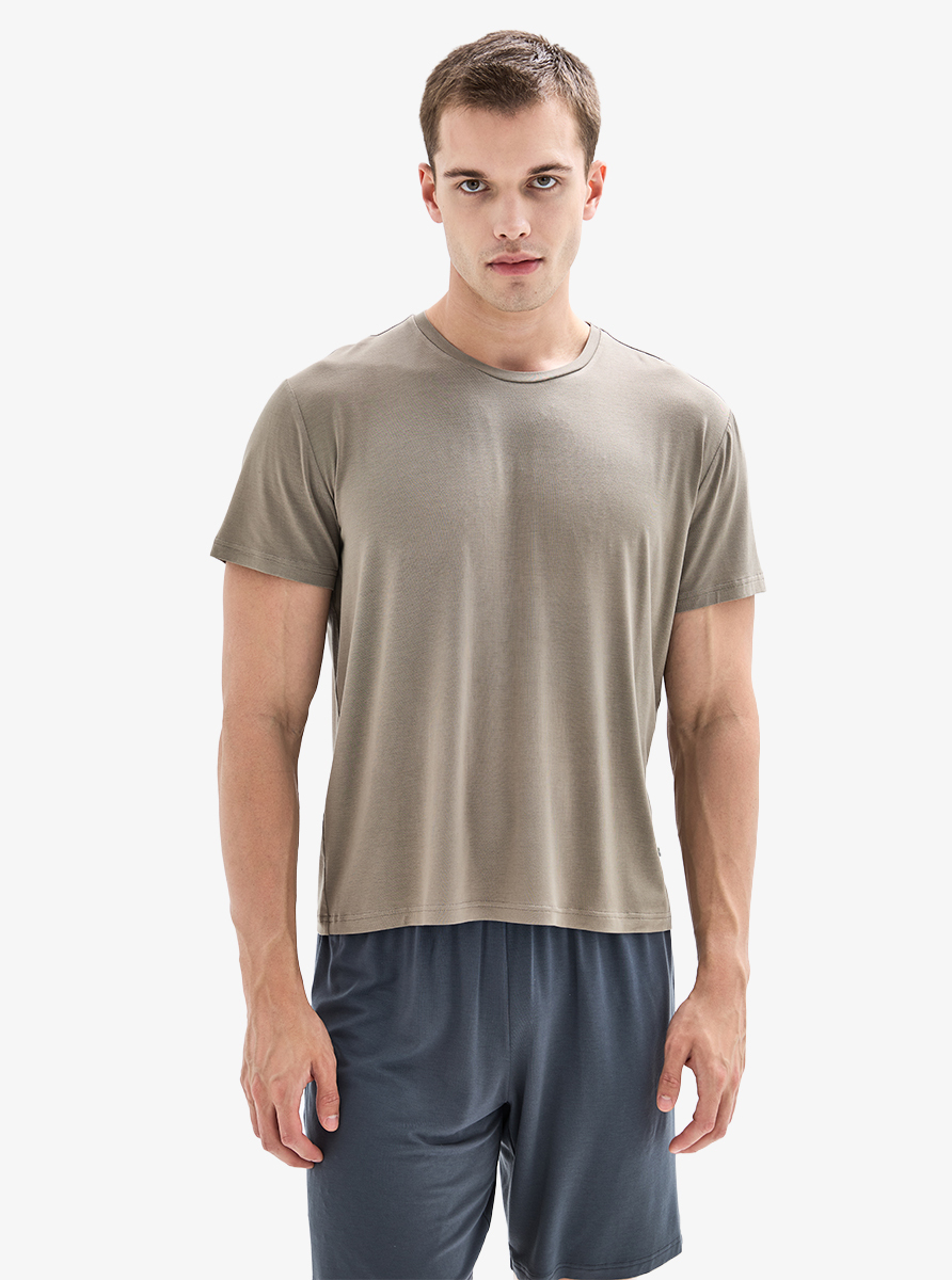 Erkek Pijama Takımı Şortlu 40884 - Yeşil - 1