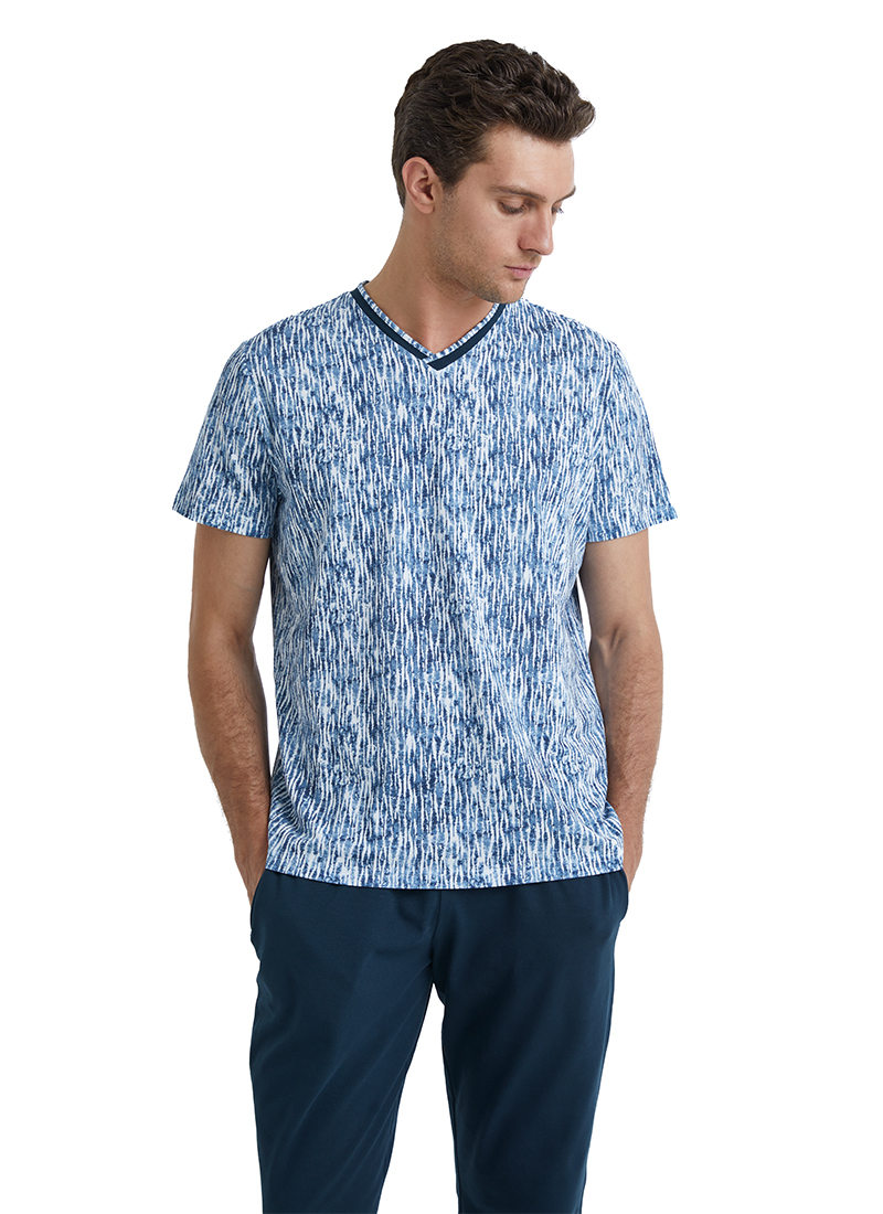 Erkek Pijama Üstü 40670 - Lacivert - Blackspade