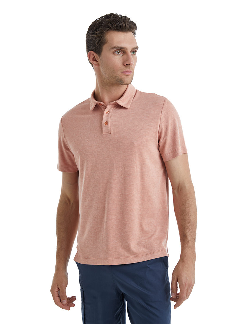 Erkek Polo T-Shirt 40509 - Pembe 