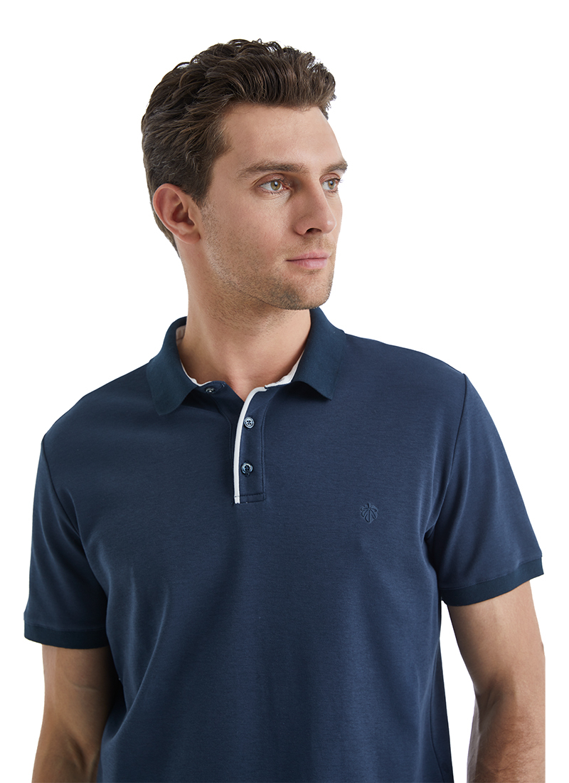 Erkek Polo T-Shirt 40527 - Lacivert - 4