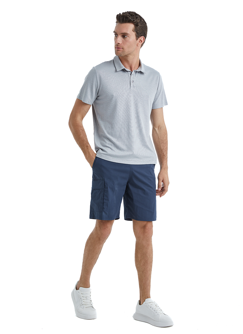 Erkek Polo Yaka T-Shirt 40509 - Gri - 3