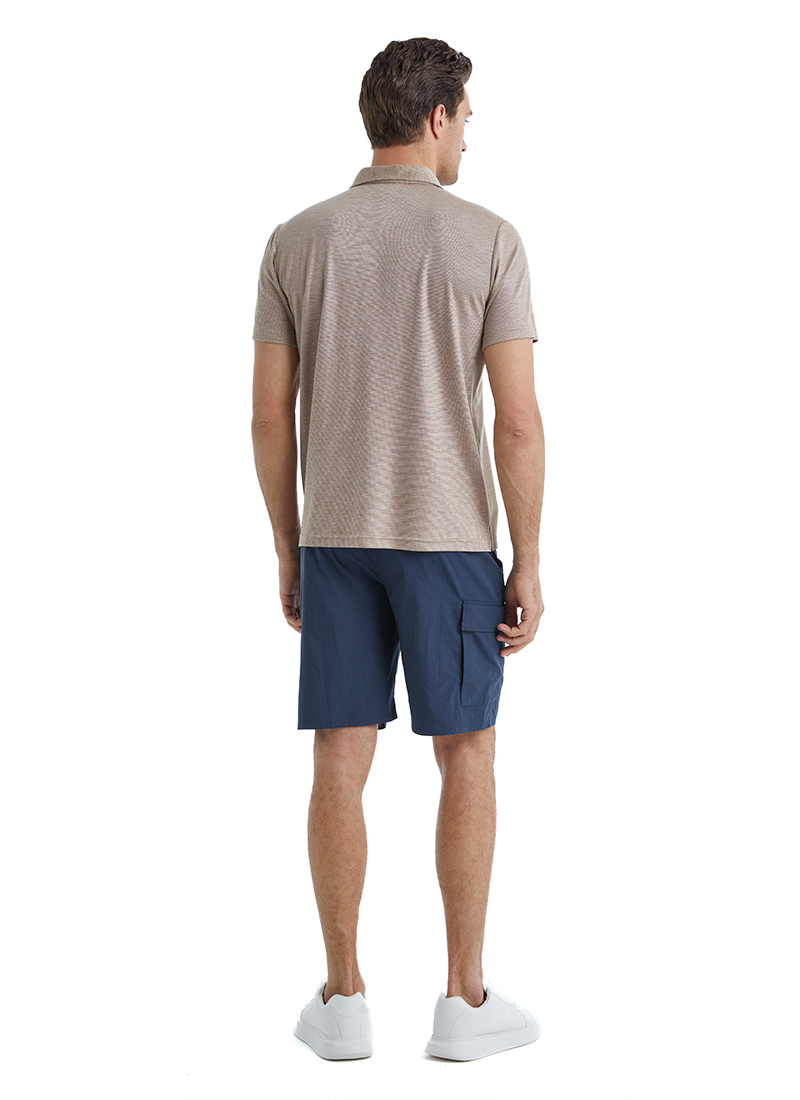 Erkek Polo Yaka T-Shirt 40509 - Kahverengi - 5