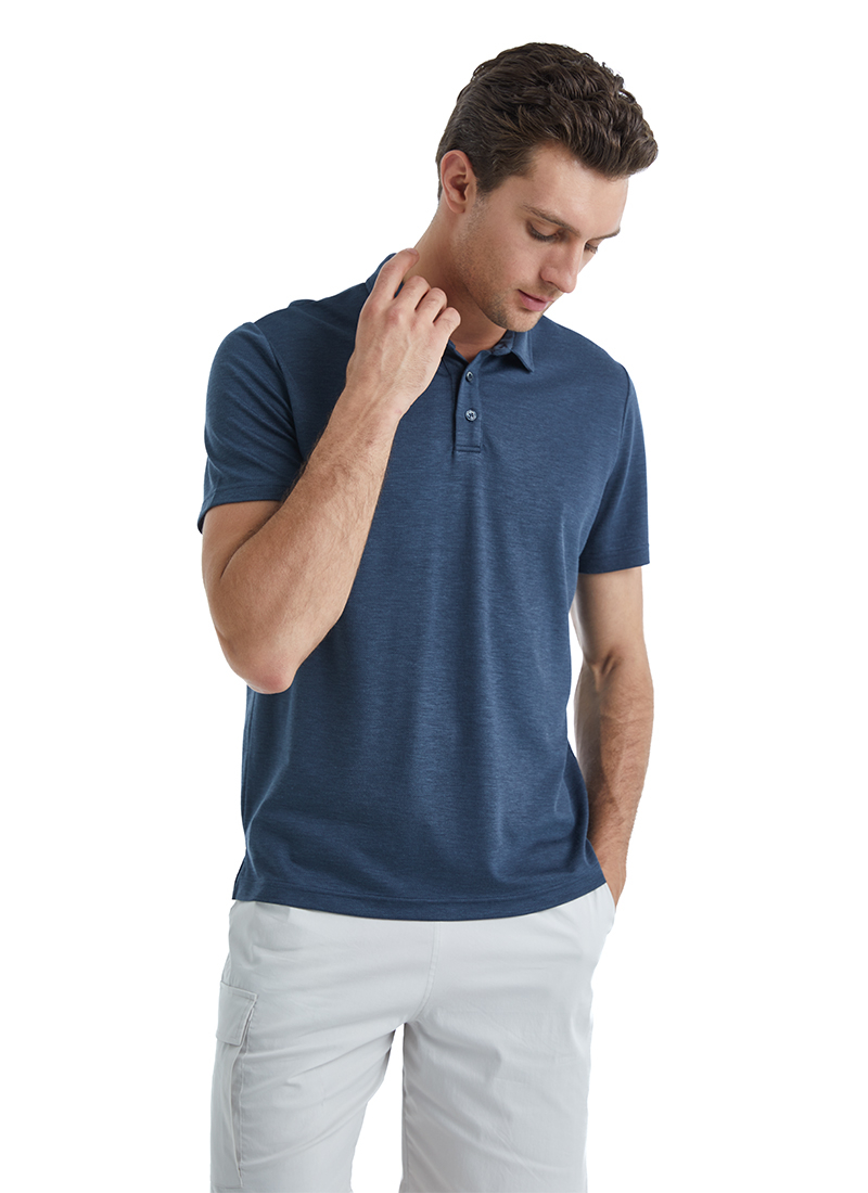 Erkek Polo Yaka T-Shirt 40509 - Lacivert - 1