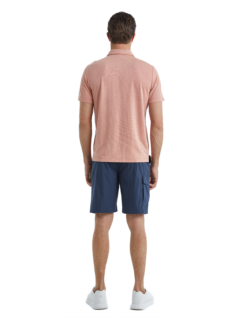 Erkek Polo Yaka T-Shirt 40509 - Pembe - 5